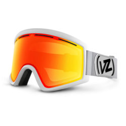 Men's Von Zipper Goggles - Von Zipper Cleaver Goggles. White Satin - Fire Chrome